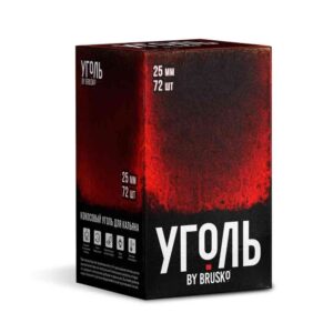 Уголь Brusko 25мм. 72шт. (1кг)