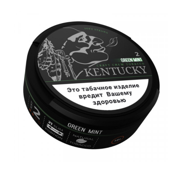 Жевательный табак Kentucky - Green Mint 1 Жевательный табак Kentucky - Green Mint